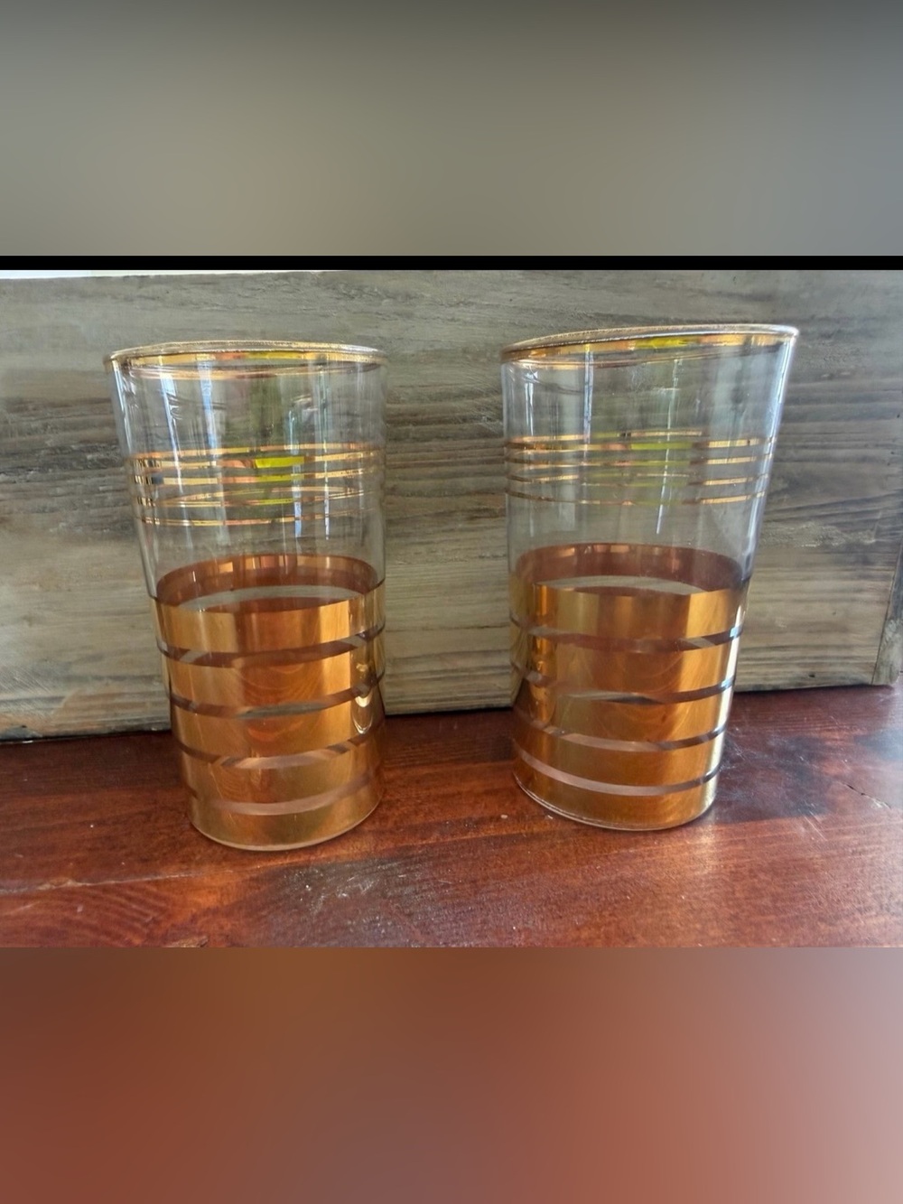 Set of 2 - 1940s MacBeth Evan’s Sovereign Glass cocktail glasses